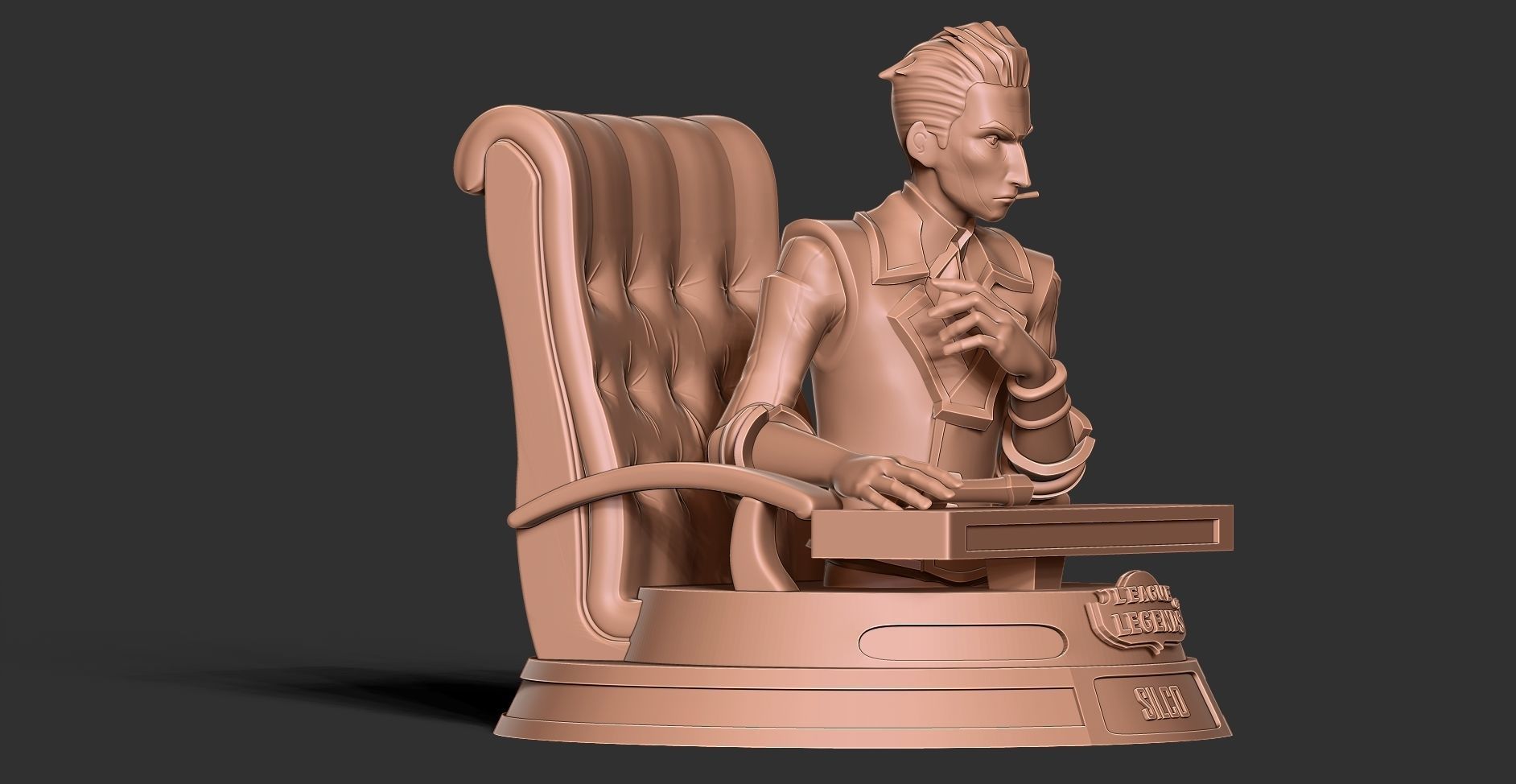 Silco bust - Arcane Fanart 3D print model_7