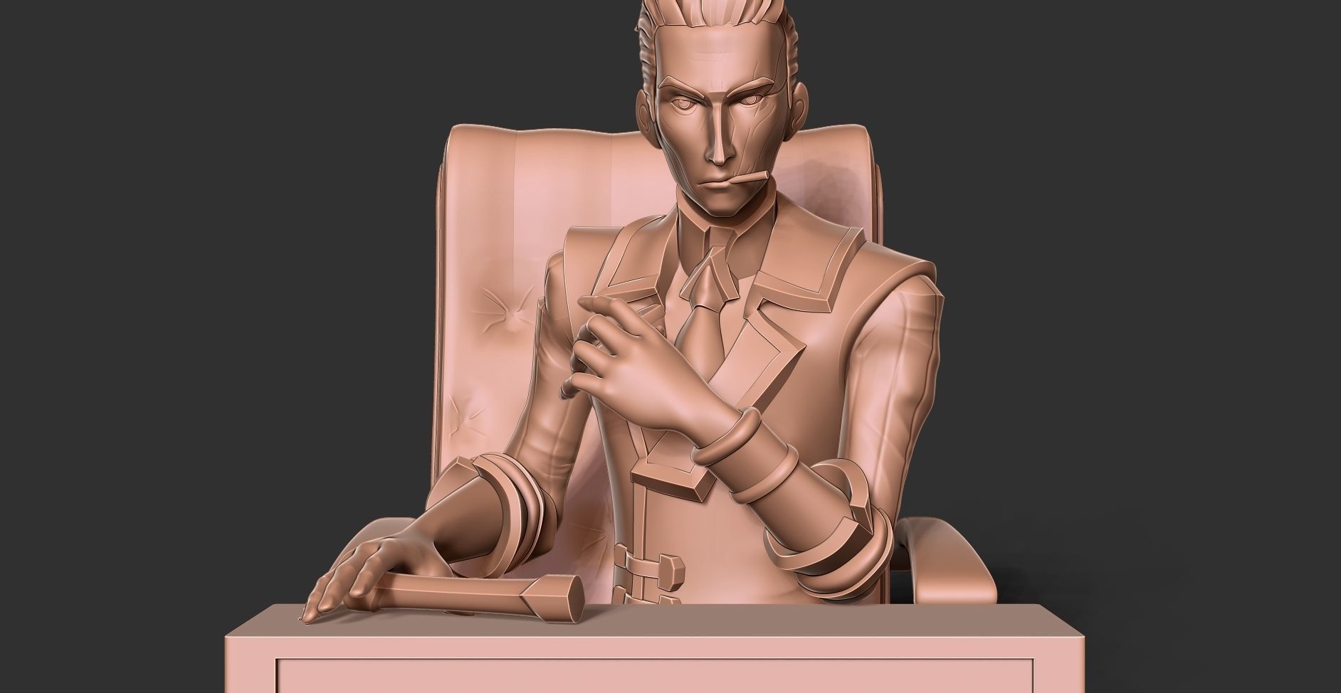 Silco bust - Arcane Fanart 3D print model_12