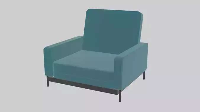 chair model for interior lowpoly game ready