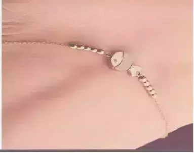 CG334 ankle bracelet with fish charm