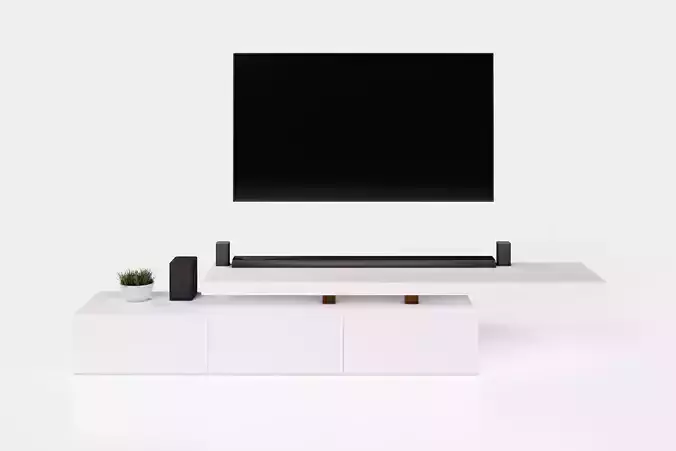 TV unit 3D model