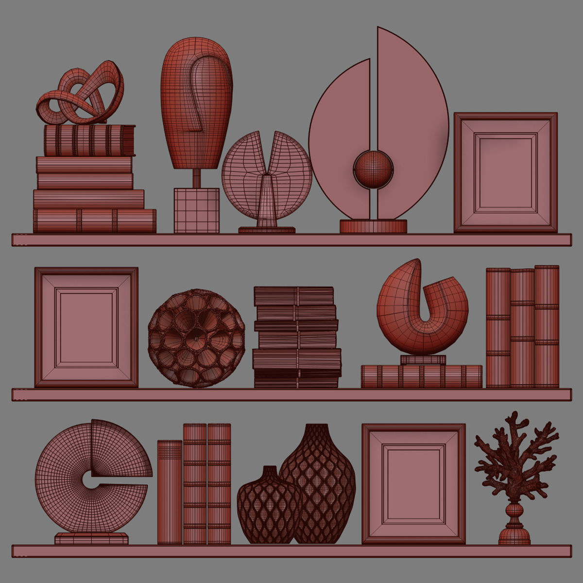 Decor Set 140 3D model_4
