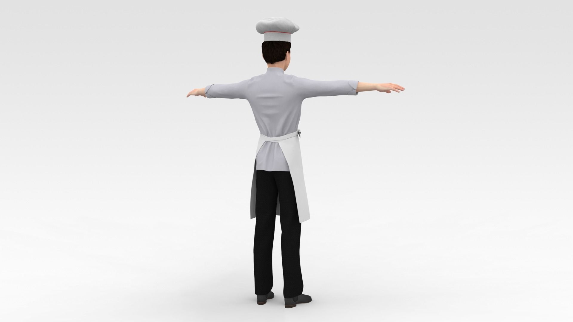 Male Chef 3D model_4