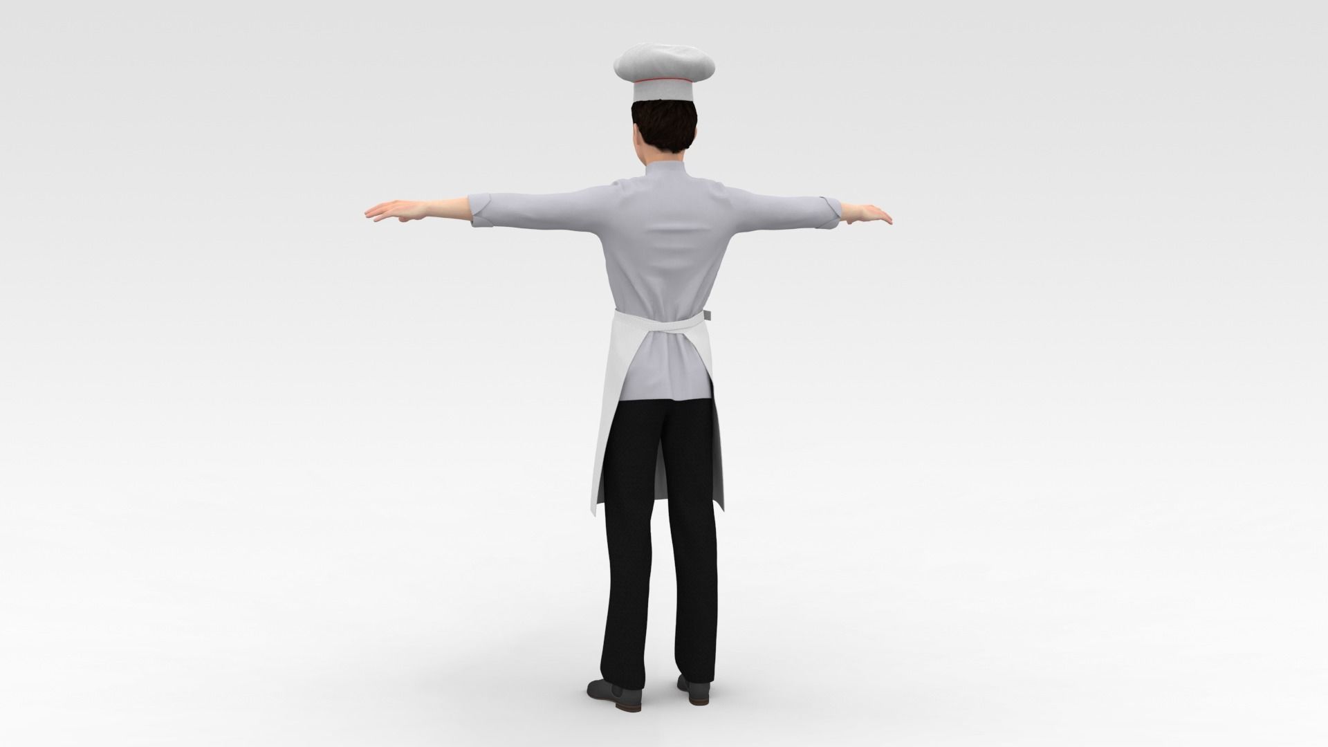 Male Chef 3D model_3