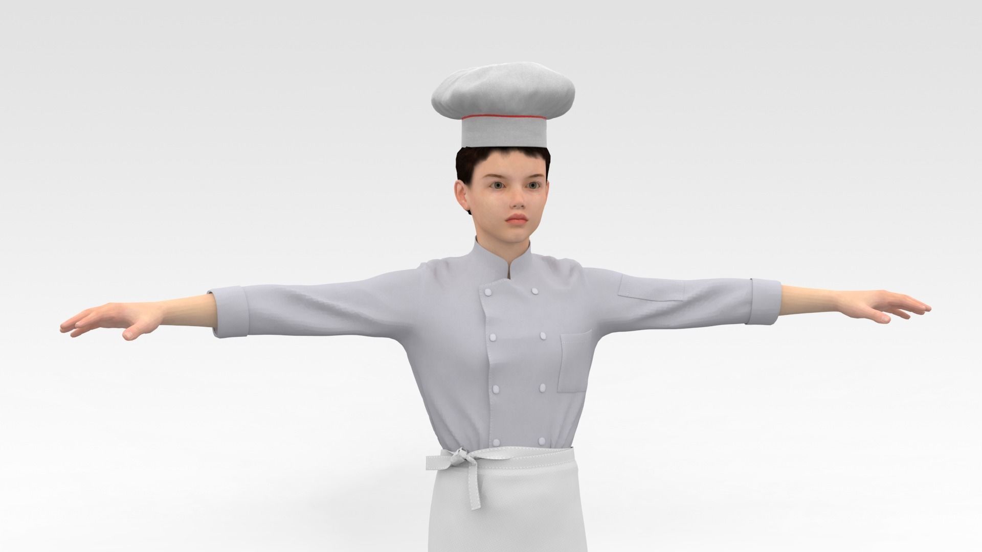 Male Chef 3D model_1