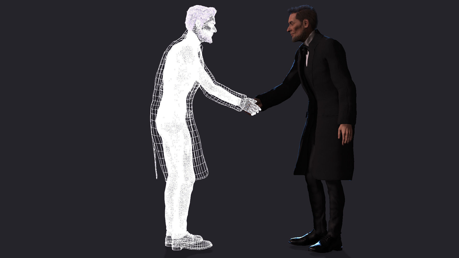 Abraham Lincoln High quality character full Rigged and Animated 3D model_15
