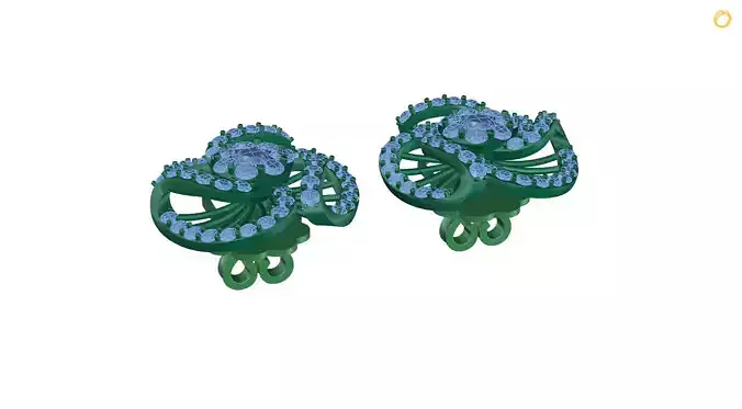 earring pair of earrings with crystals