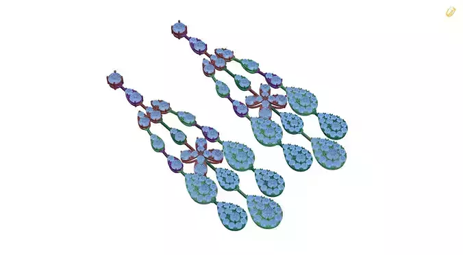 earring pair of earrings with crystals