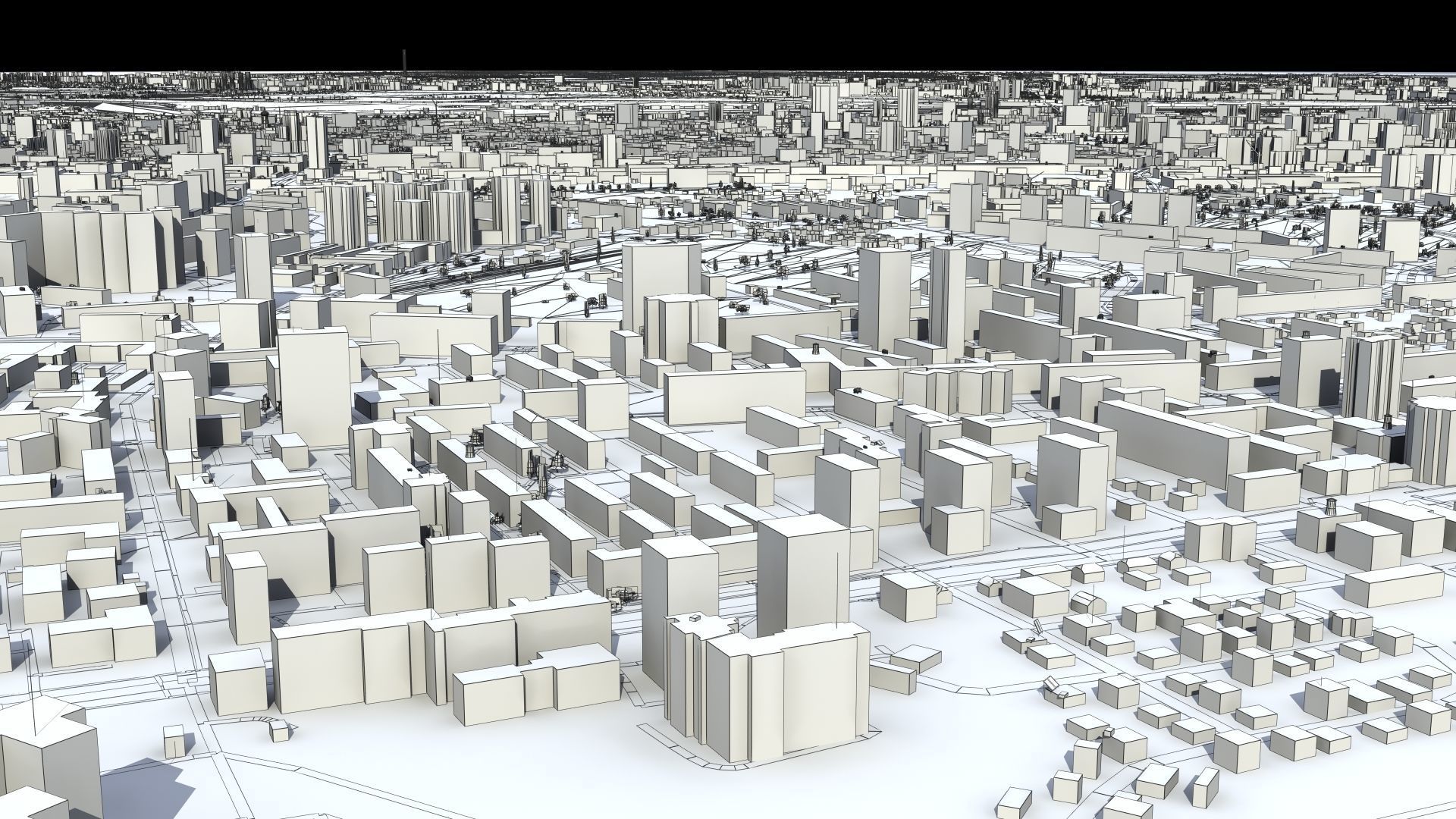 Kyiv City Ukraine Low-poly 3D model_39