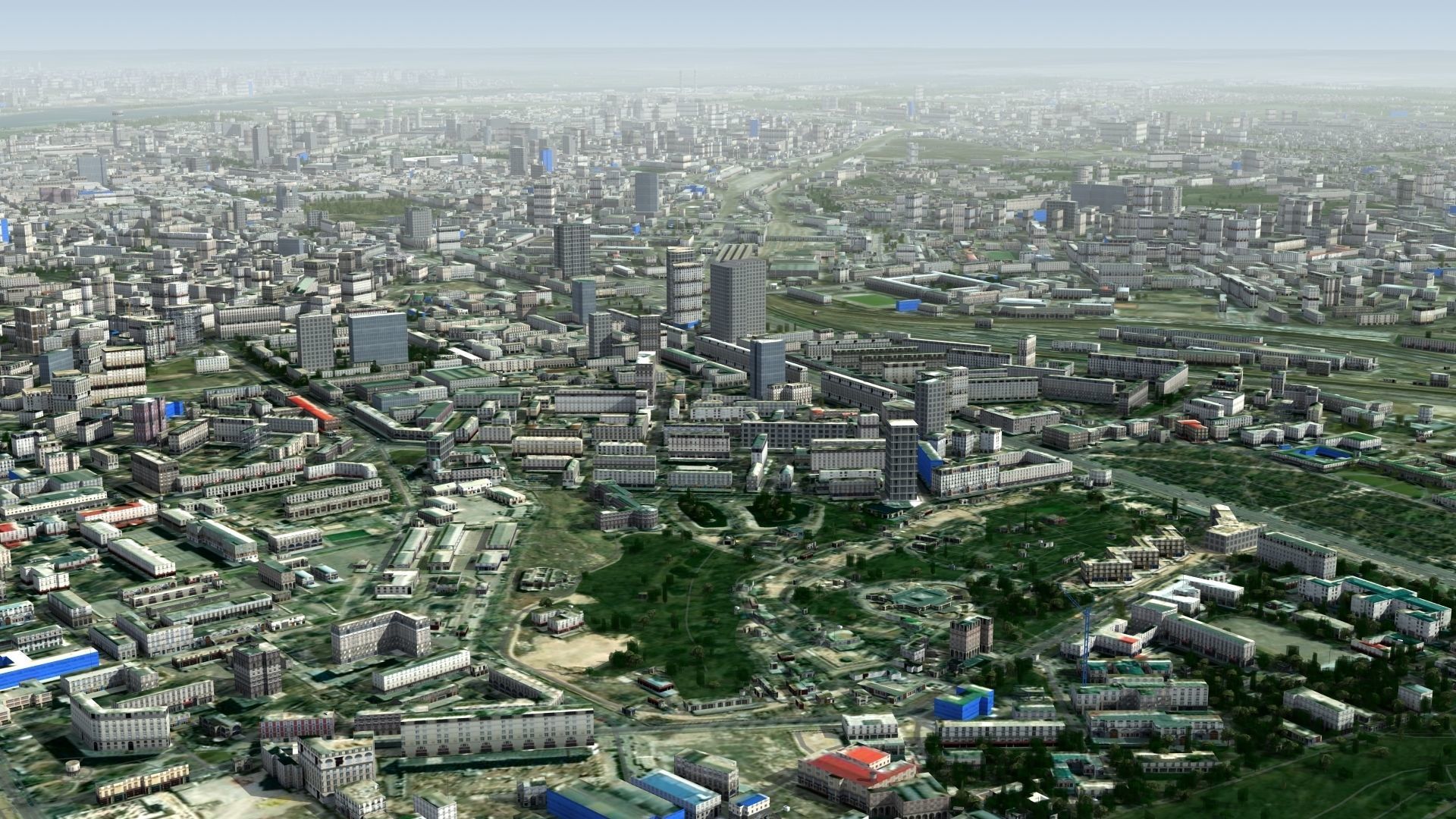 Kyiv City Ukraine Low-poly 3D model_10