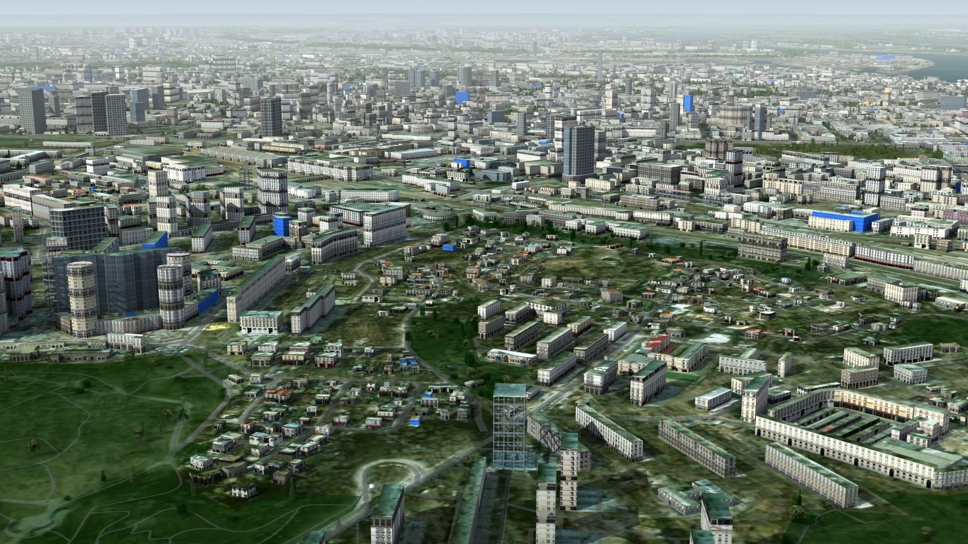 Kyiv City Ukraine Low-poly 3D model_28