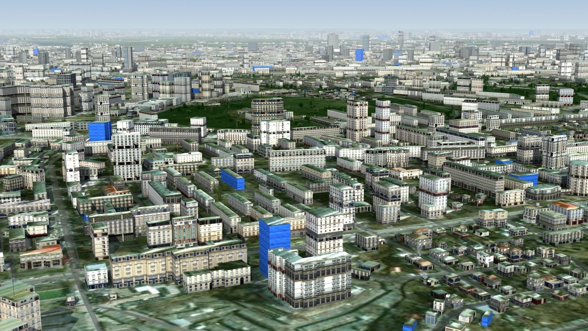 Kyiv City Ukraine Low-poly 3D model_9