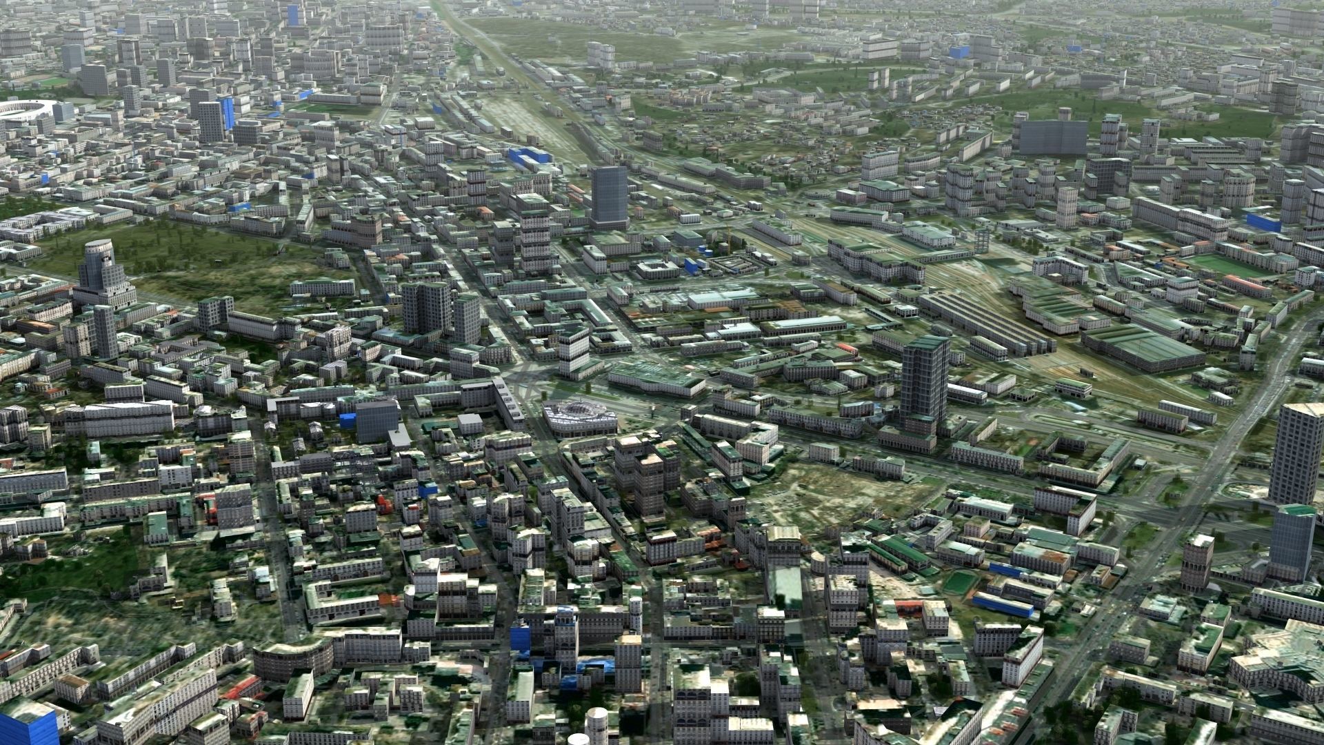 Kyiv City Ukraine Low-poly 3D model_19