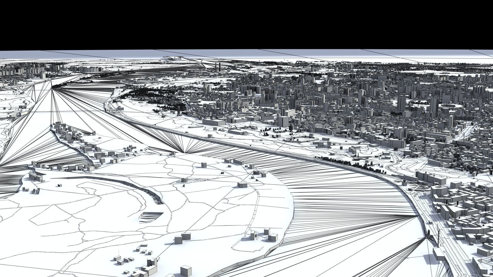 Kyiv City Ukraine Low-poly 3D model_41