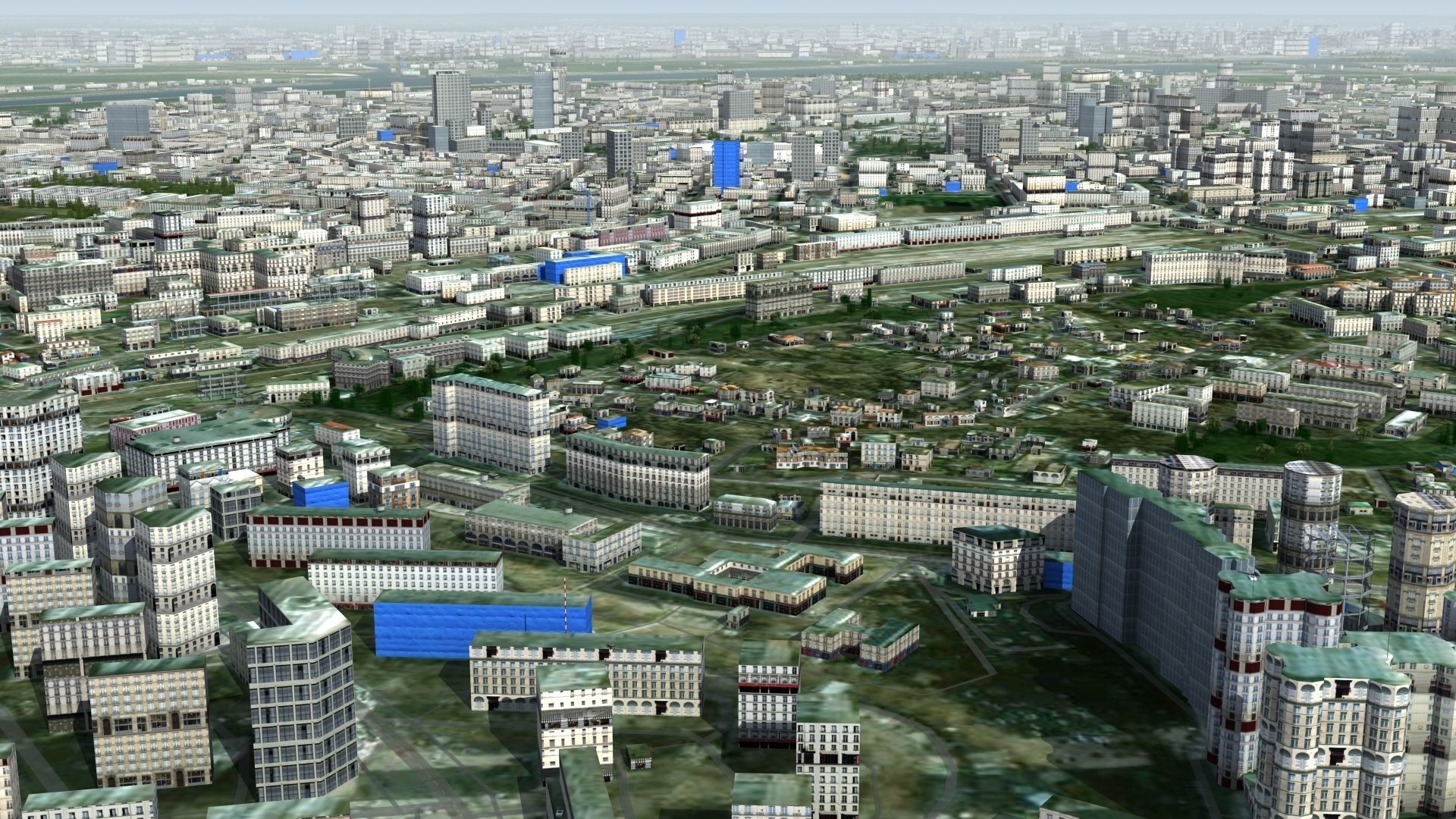 Kyiv City Ukraine Low-poly 3D model_7