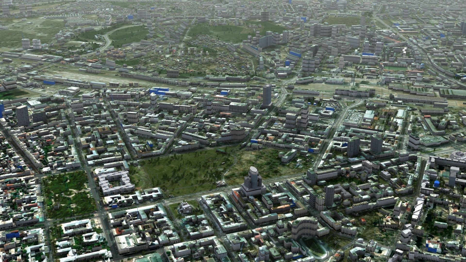 Kyiv City Ukraine Low-poly 3D model_4