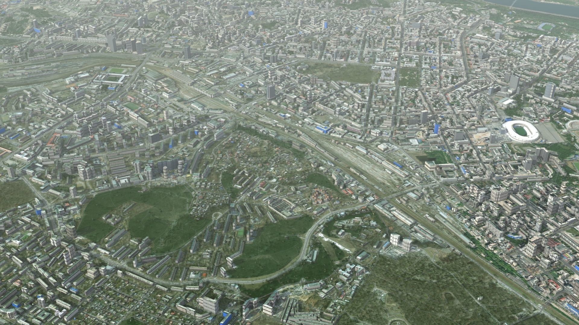Kyiv City Ukraine Low-poly 3D model_25
