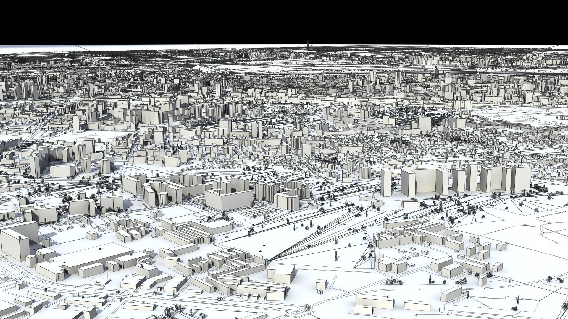 Kyiv City Ukraine Low-poly 3D model_44