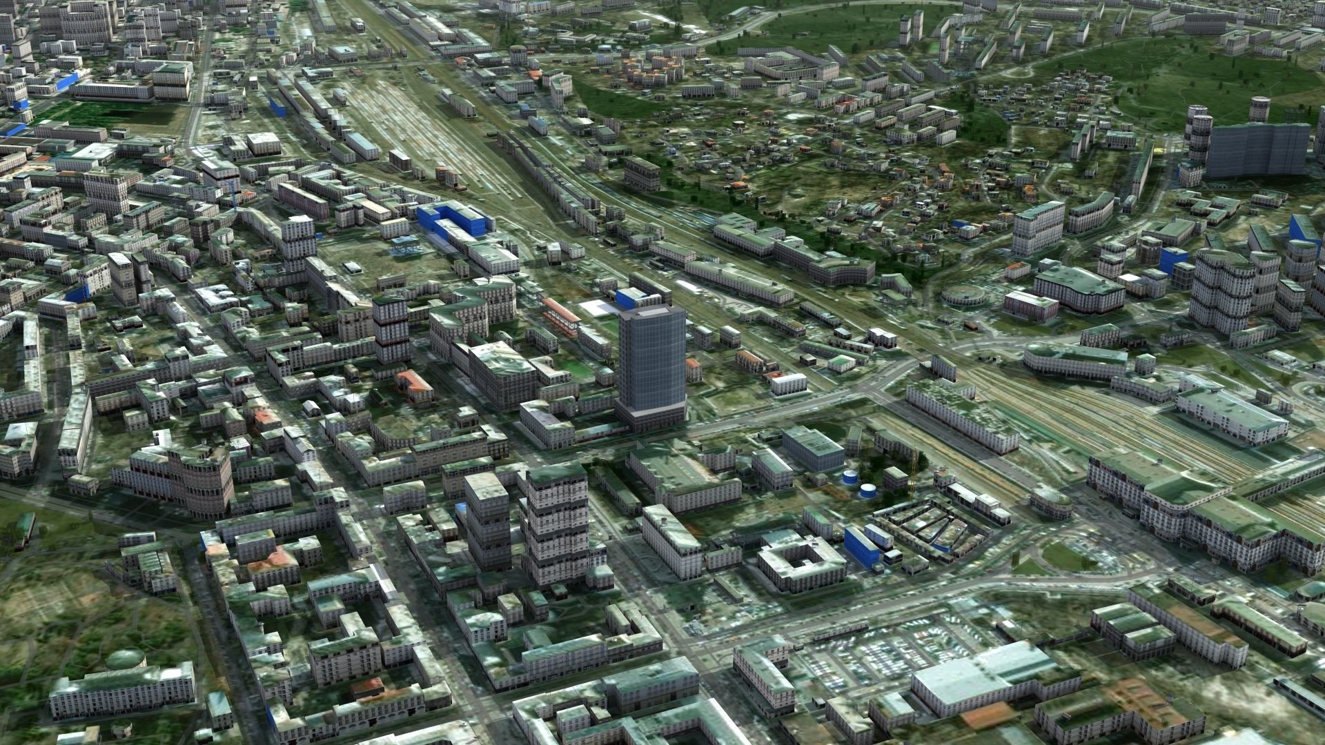 Kyiv City Ukraine Low-poly 3D model_22