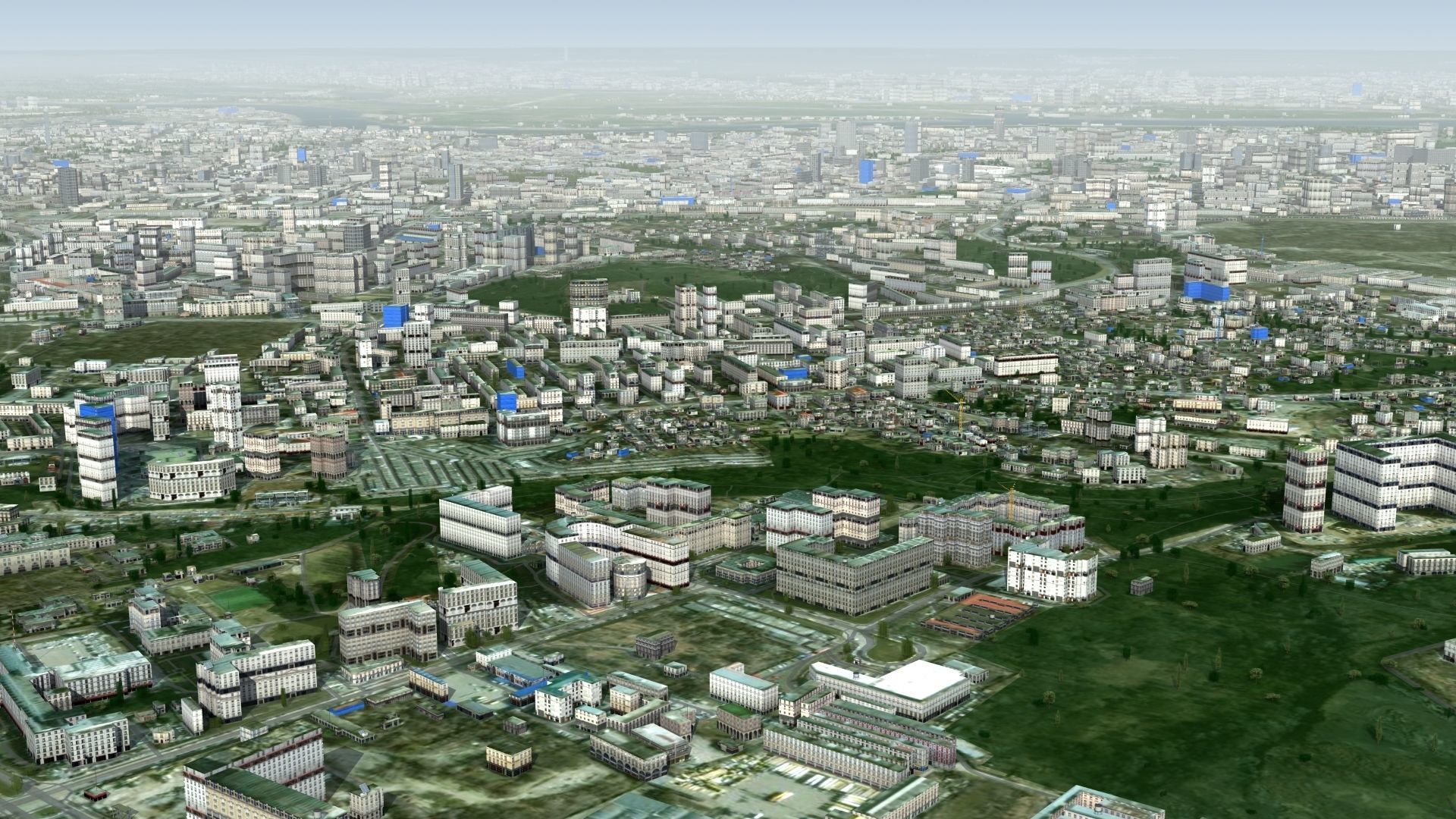 Kyiv City Ukraine Low-poly 3D model_8