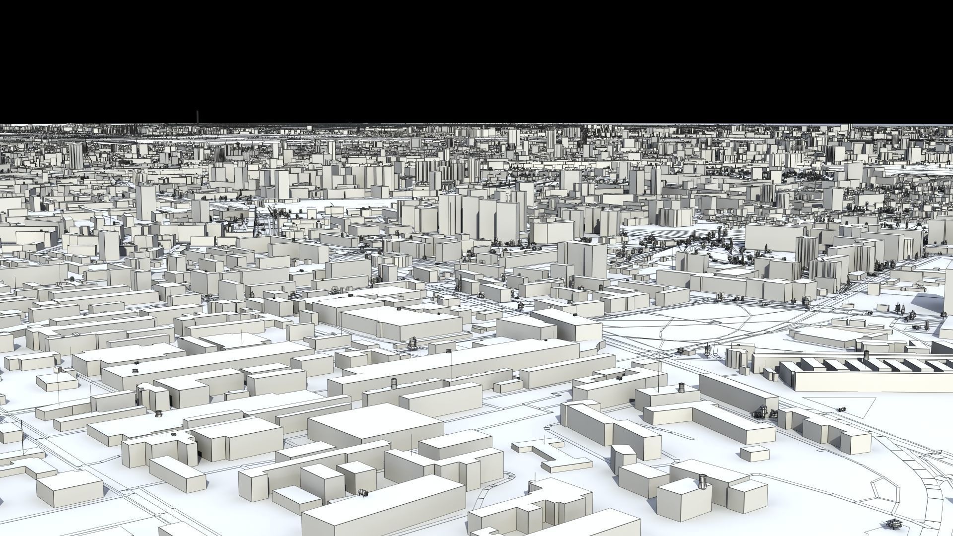 Kyiv City Ukraine Low-poly 3D model_45
