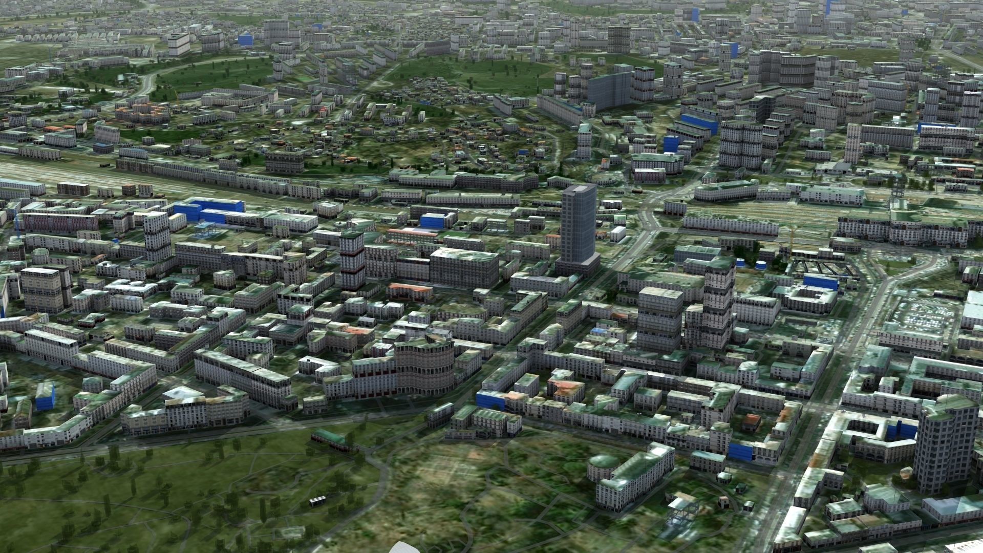 Kyiv City Ukraine Low-poly 3D model_2