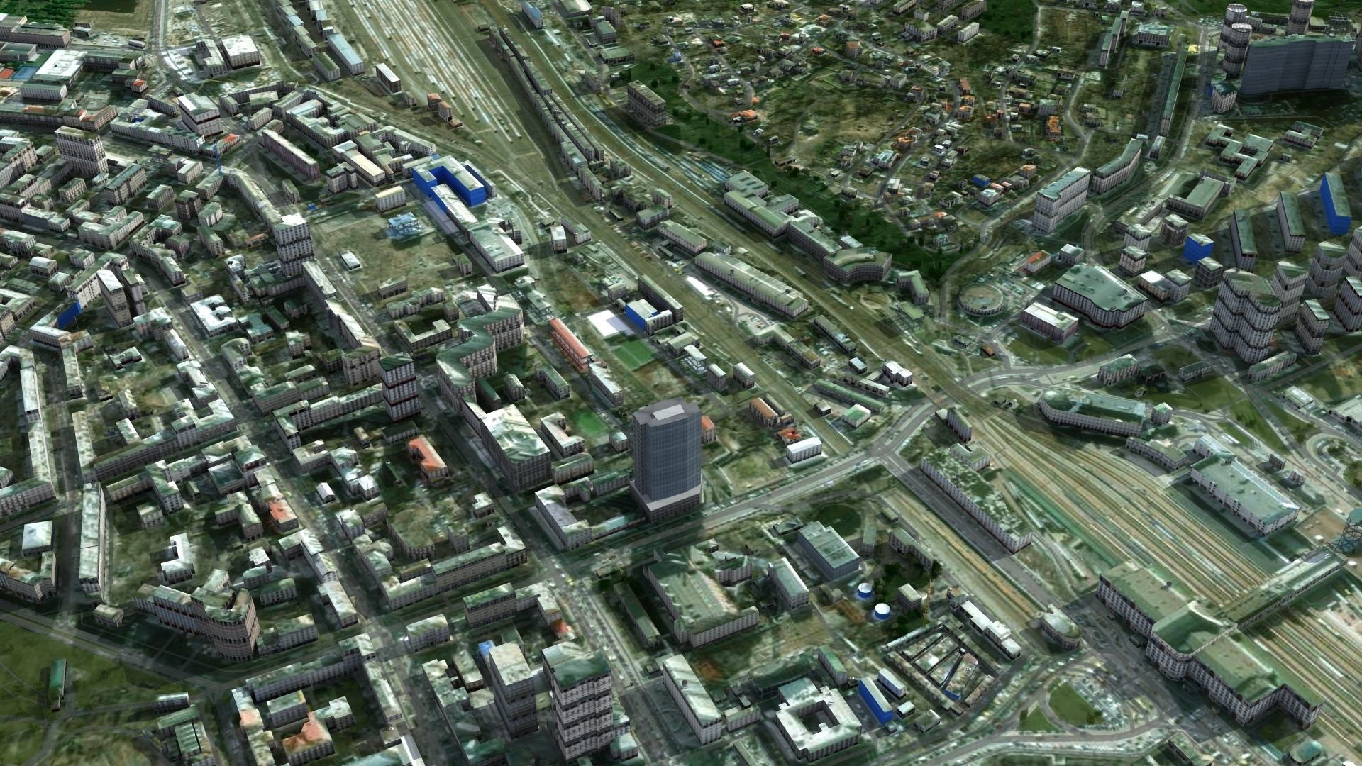 Kyiv City Ukraine Low-poly 3D model_16