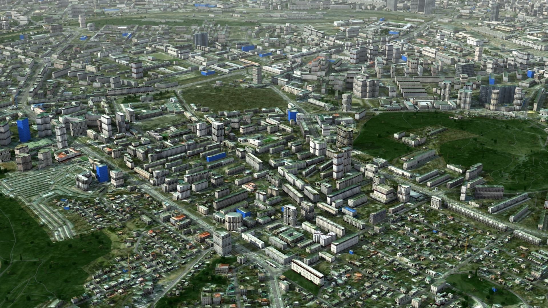 Kyiv City Ukraine Low-poly 3D model_27