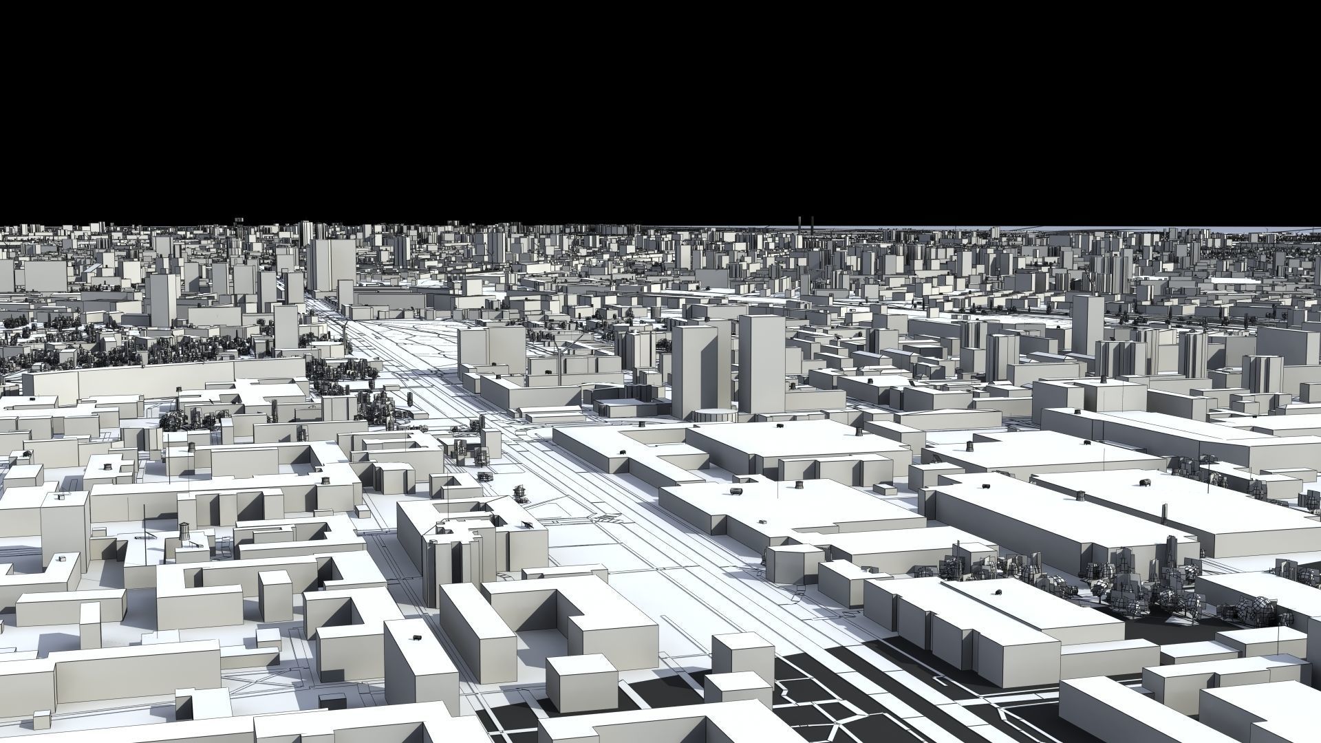 Kyiv City Ukraine Low-poly 3D model_43