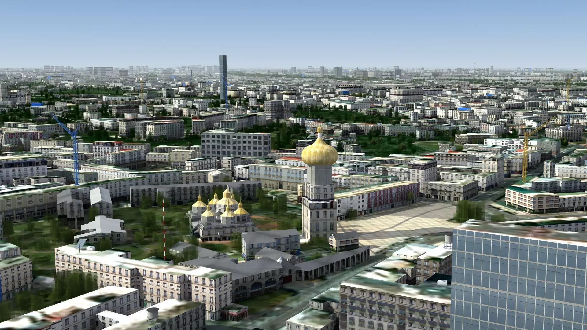 Kyiv City Ukraine Low-poly 3D model_0