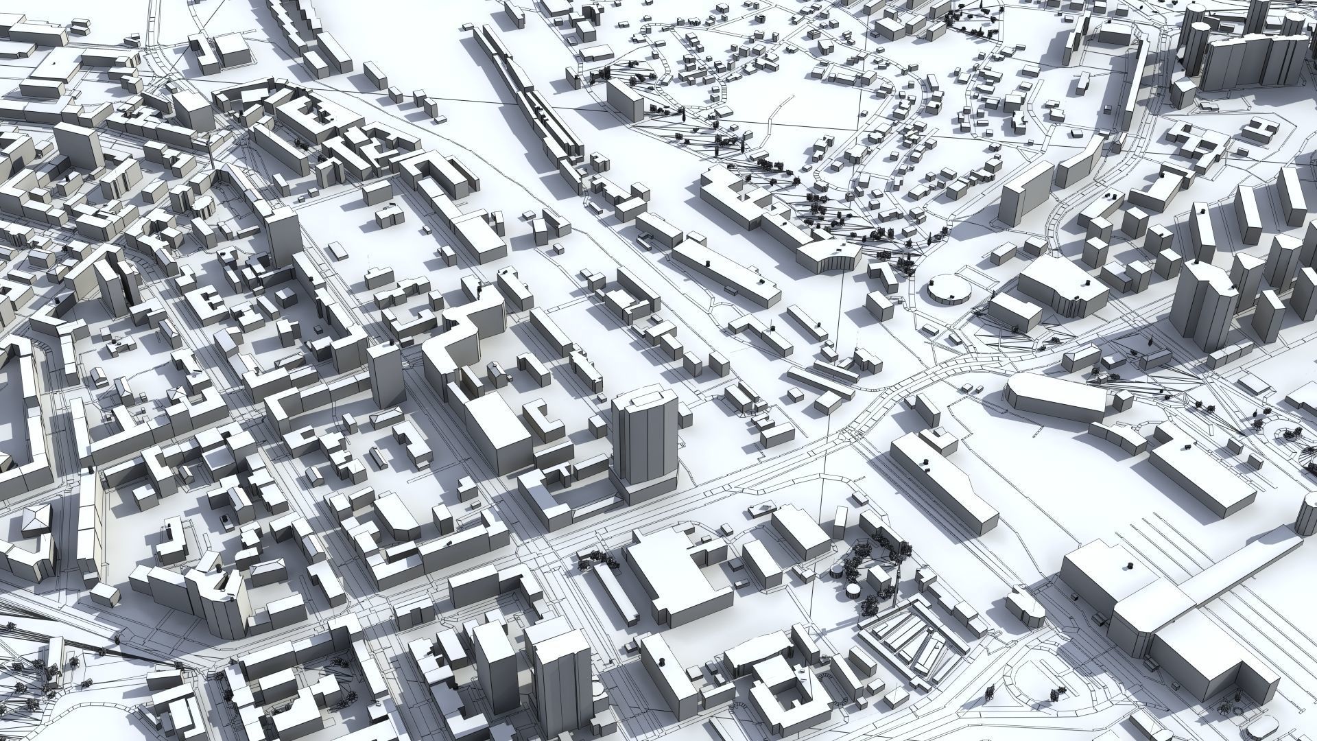 Kyiv City Ukraine Low-poly 3D model_46