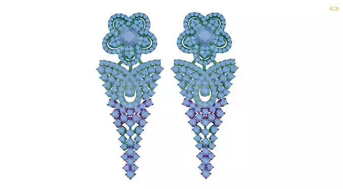 earring pair of earrings with beads