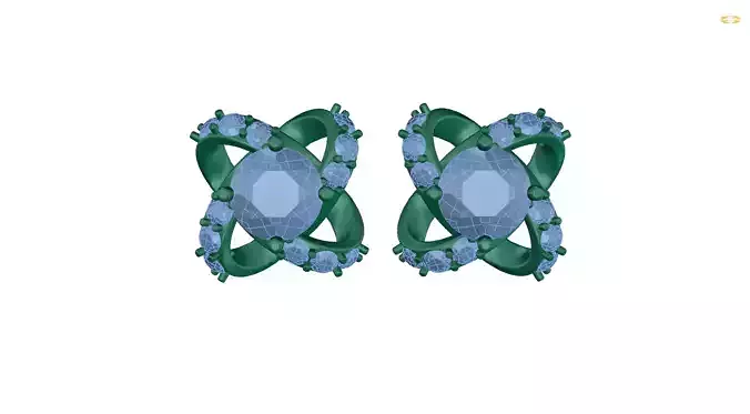 earring pair of earrings with crystals