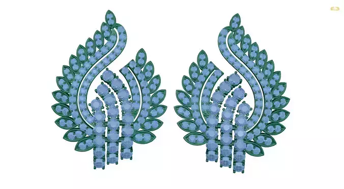 earring emerald and diamond earrings