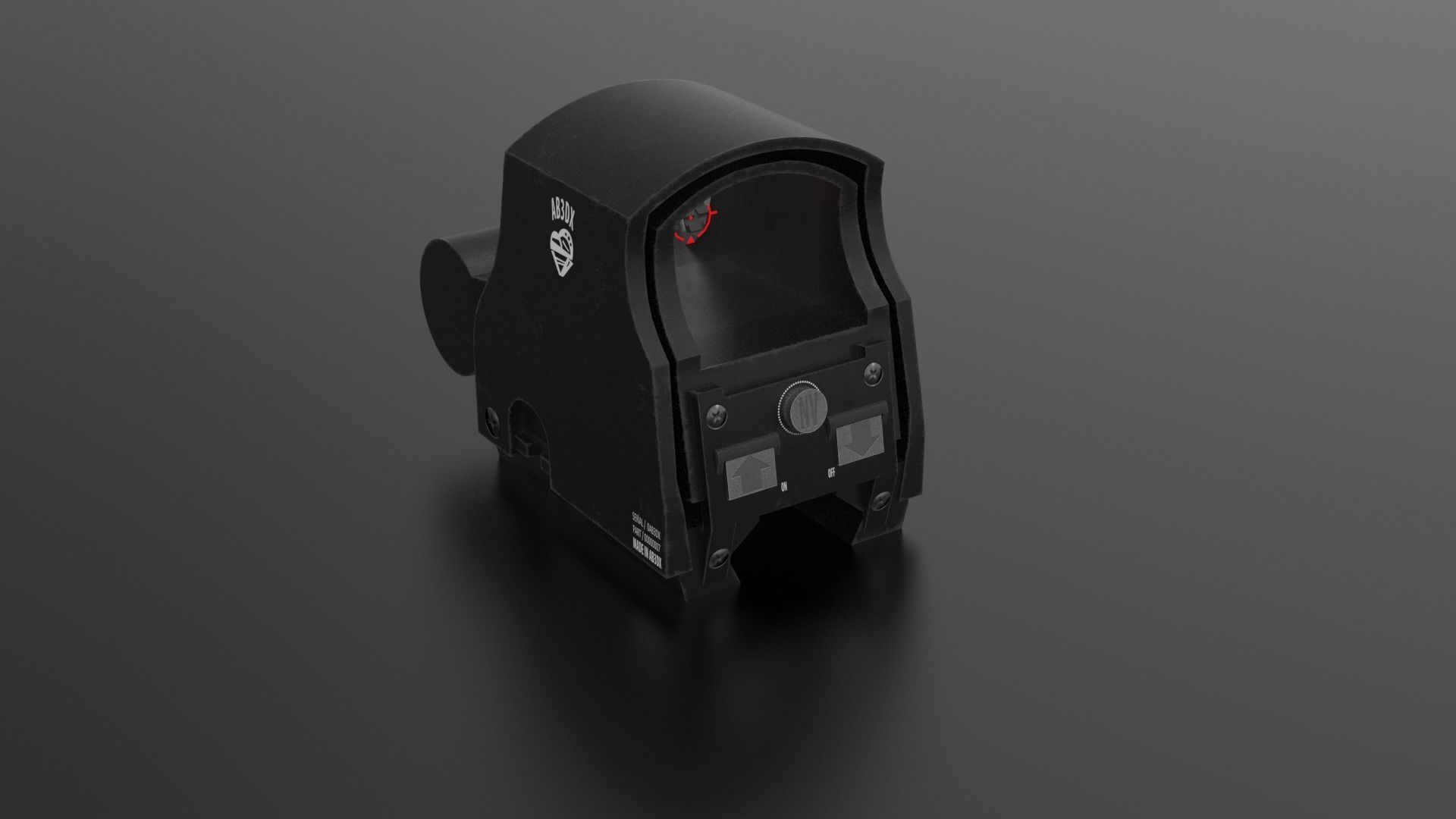 EOtech XPS 3 Low-poly 3D model_4