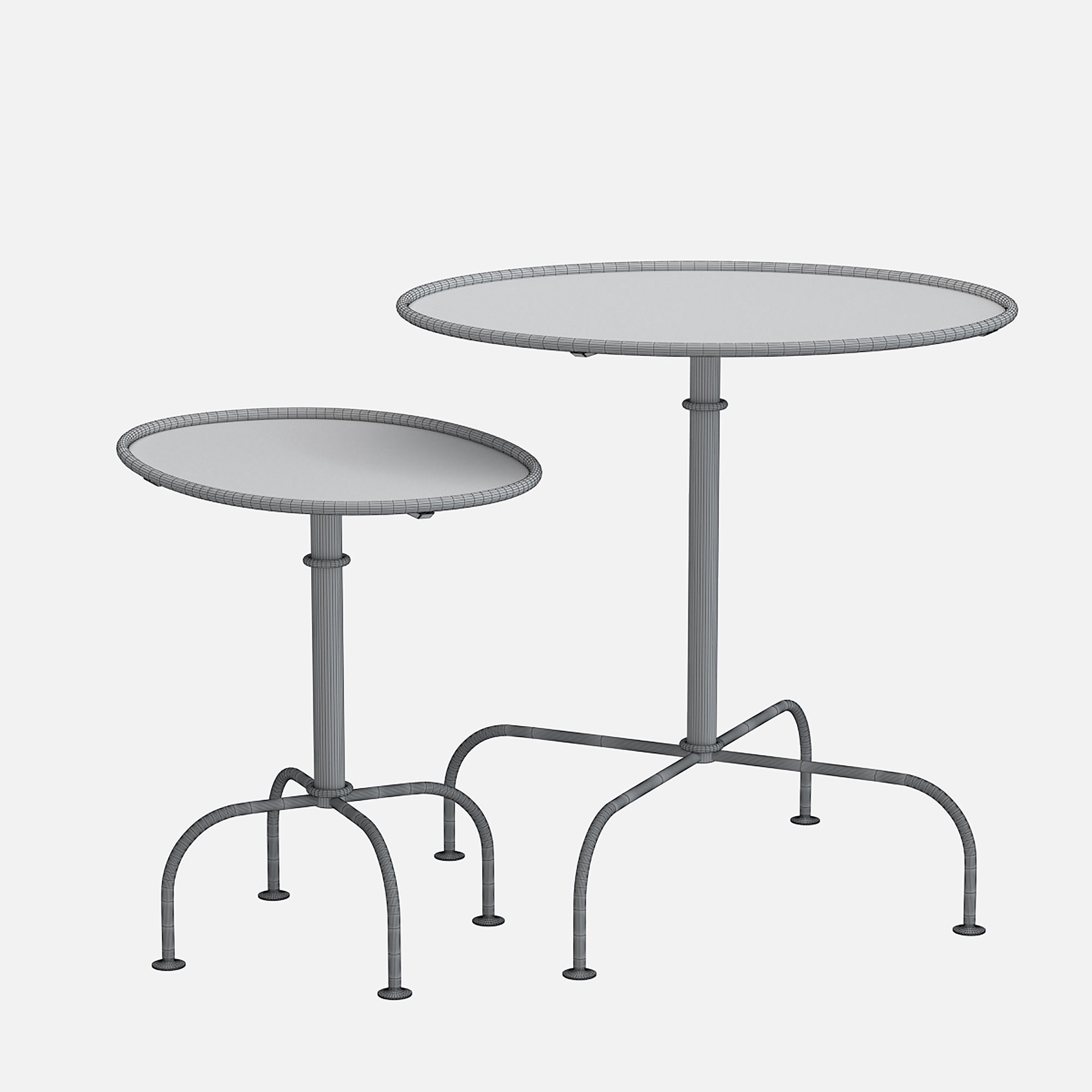 Dickens Nesting Tables 3D model_6