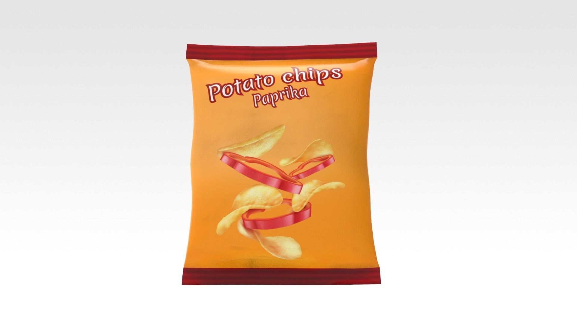 Chips Pack 3D model_6