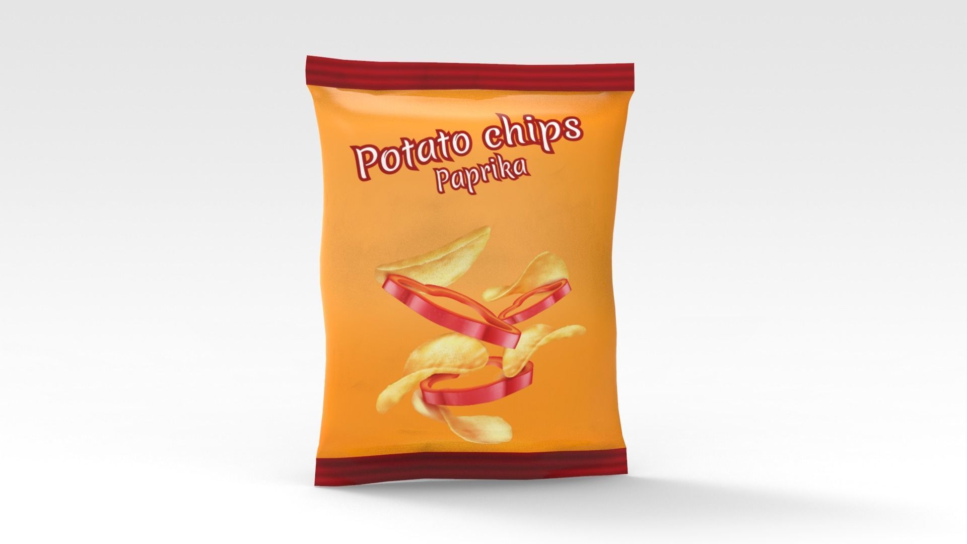 Chips Pack 3D model_4