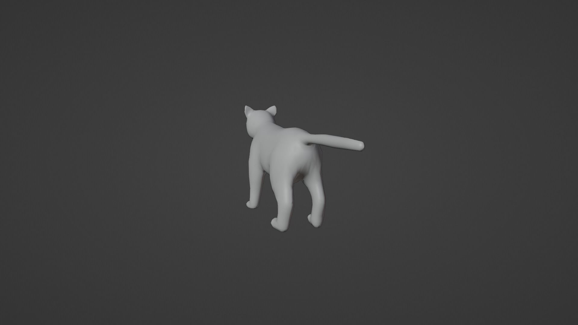 Cat Model Low-poly 3D model_3