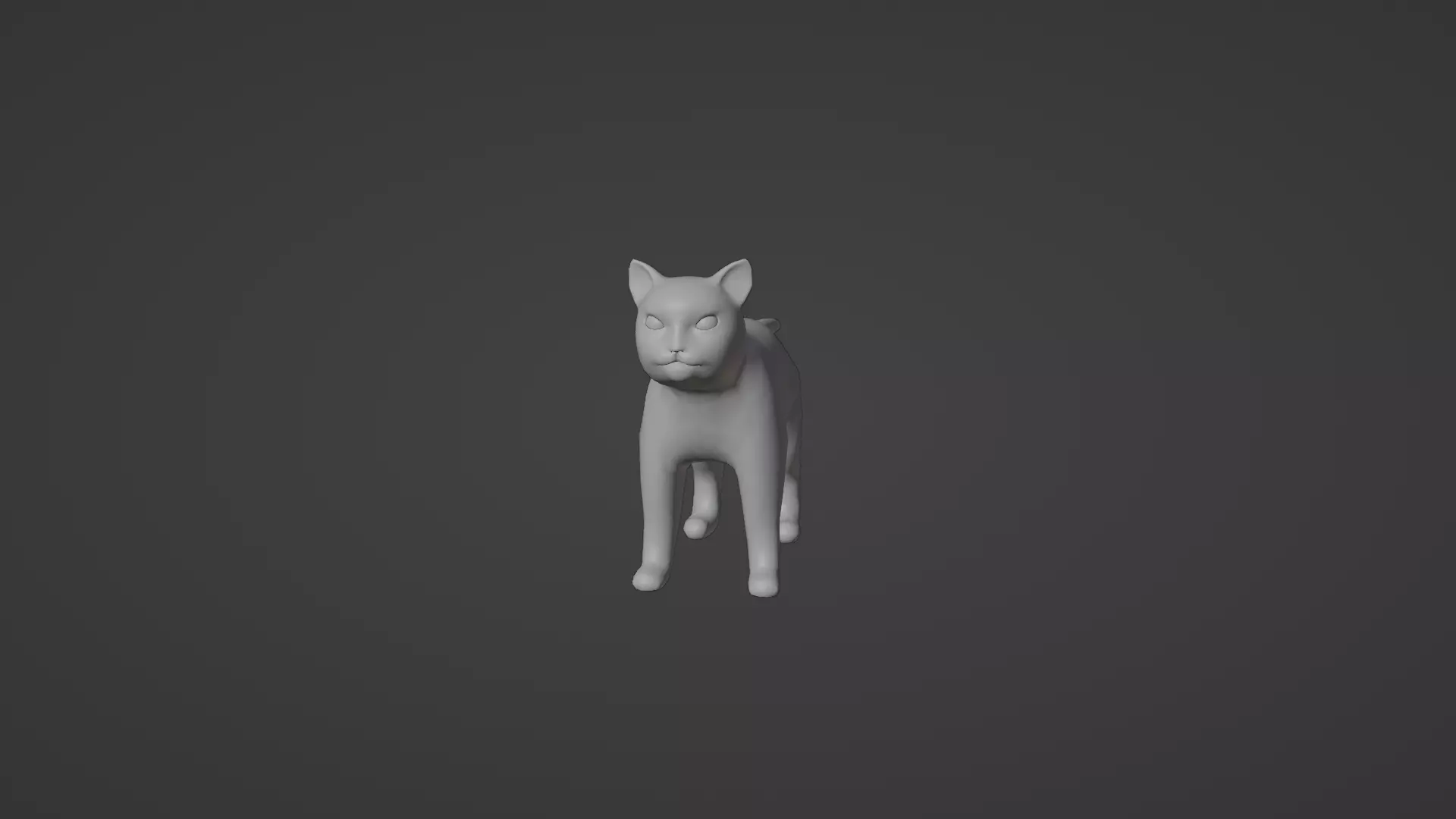 Cat Model Low-poly 3D model_0