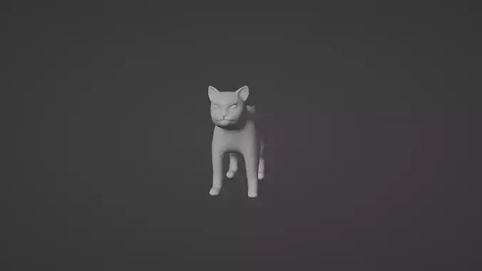 Cat Model Low-poly 3D model
