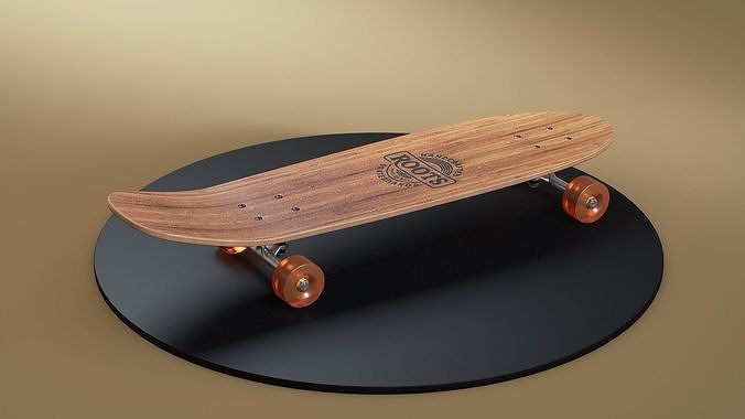 Skateboard wooden 3D model