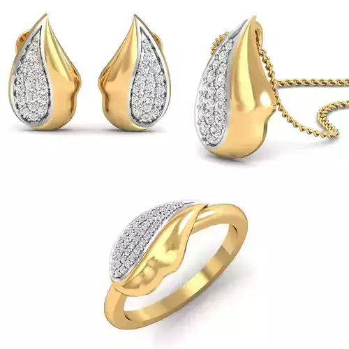 Women Earring Ring Pendant 3dm stl render