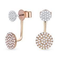 CG342 pair of sterling silver earrings with diamonds 3D print model_11