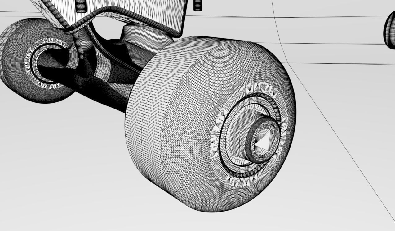 Skateboard 8inch 3D print model_6