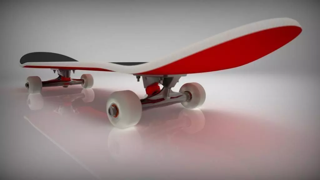 Skateboard 8inch 3D print model_0
