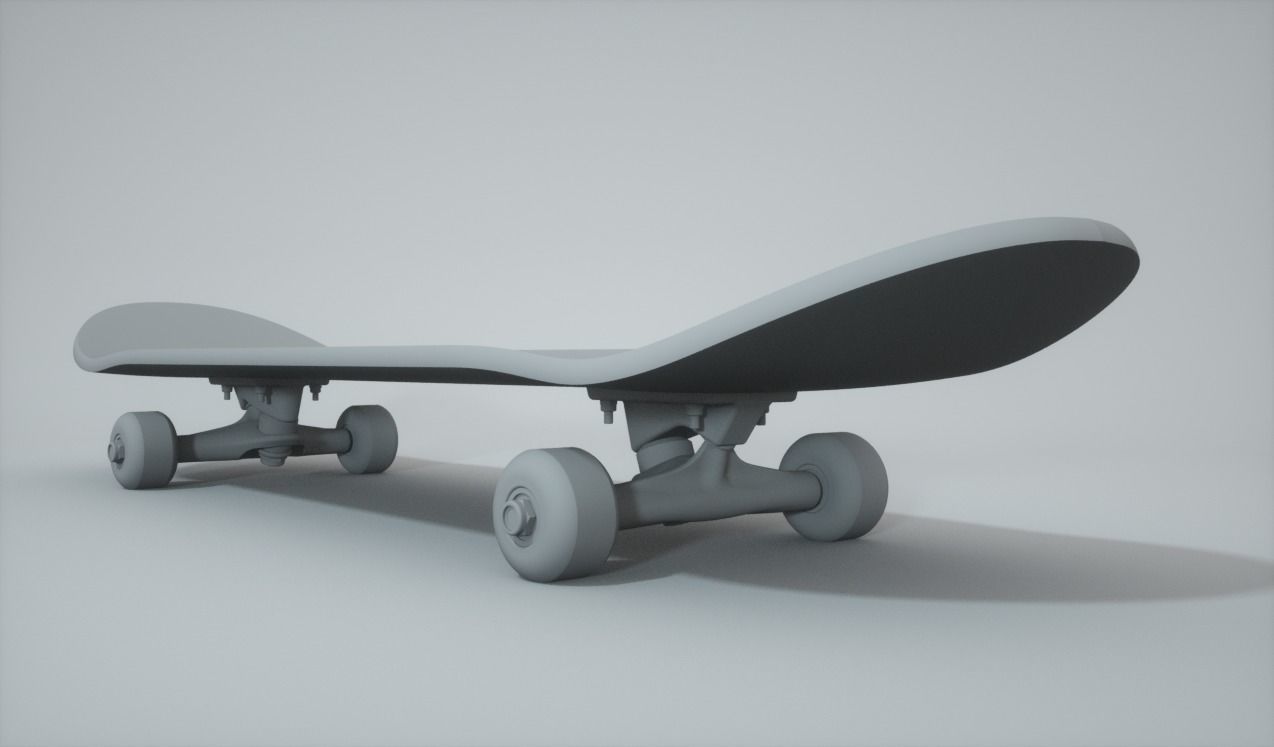 Skateboard 8inch 3D print model_1