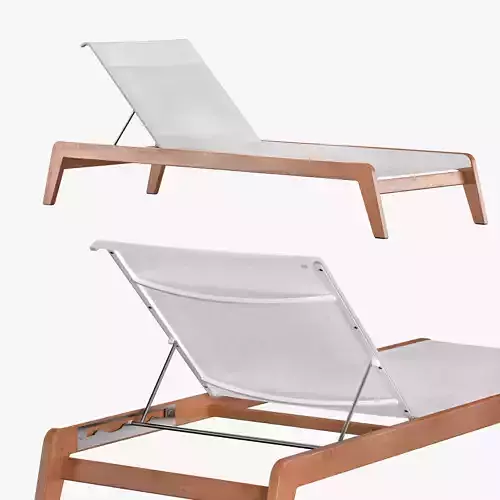 PACIFIC STACKING SUNLOUNGE TEAK NATURAL