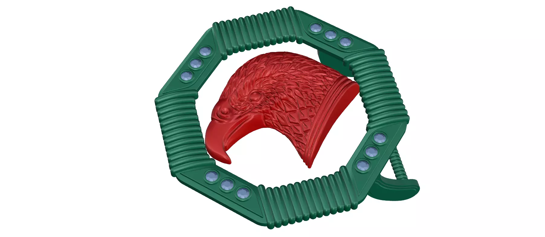 belt head 3D print model_0