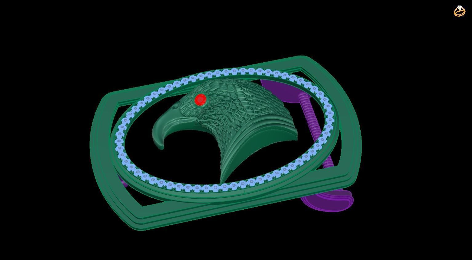  belt head 3D print model_1